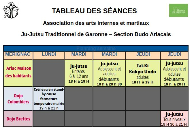 Tableau seances V1R4